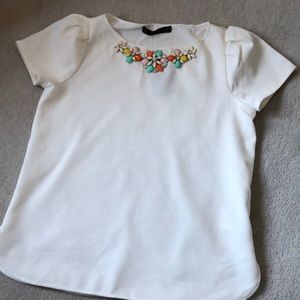 Embellished Zara top!